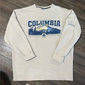 Columbia Men’s XL Graphic Sweatshirt Outdoor Mountain Logo Crewneck
